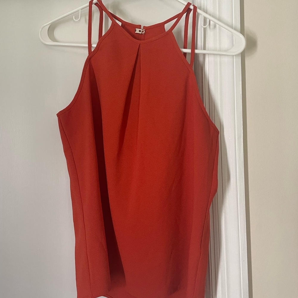 Burnt orange blouse